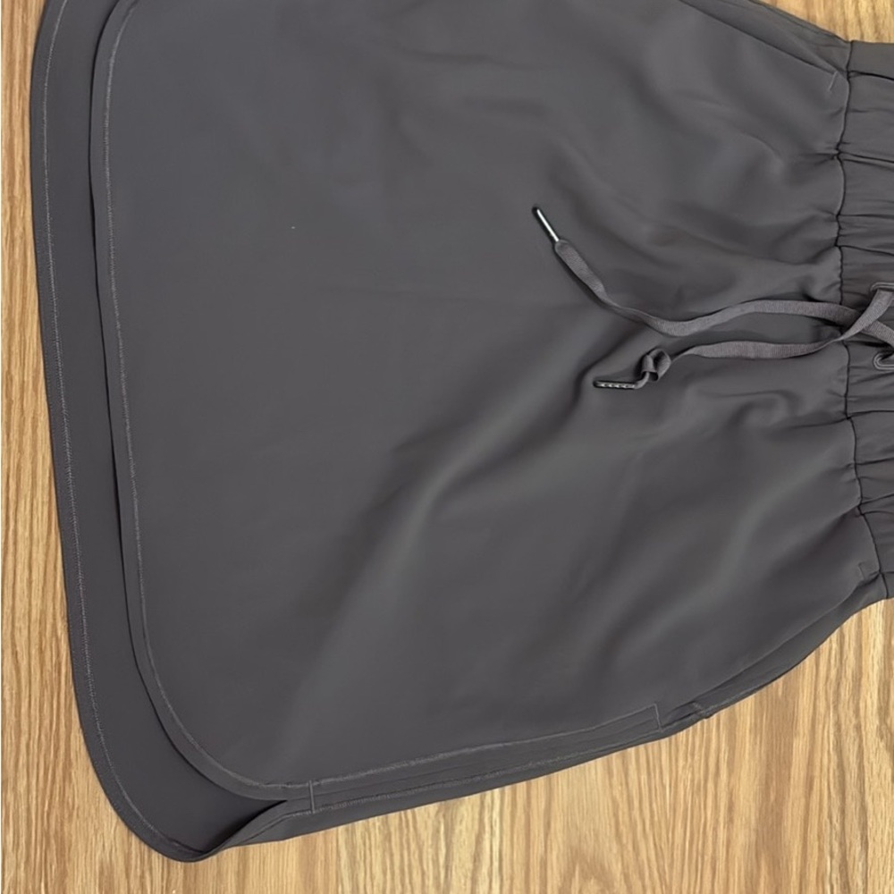 Dark Gray Drawstring Skirt